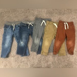 Cat & Jack joggers and jeans. Size 2T.
